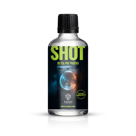 Vevo Shot – koncentrát na čištění pračky 100 ml Vevo Shot – koncentrát na čištění pračky 100 ml